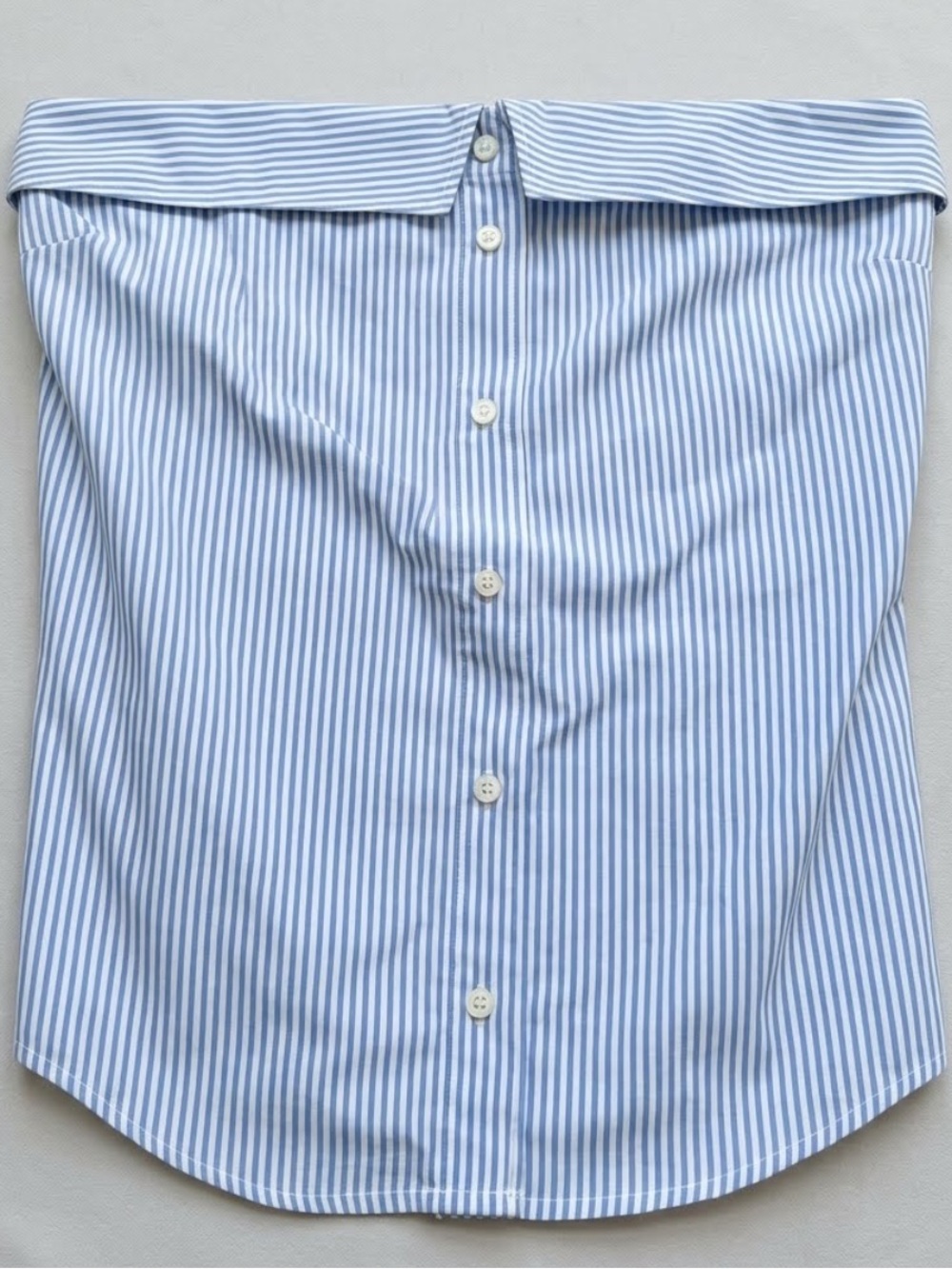 Maeve by Anthropologie Alanna Strapless Striped Button Front Top - Size 0